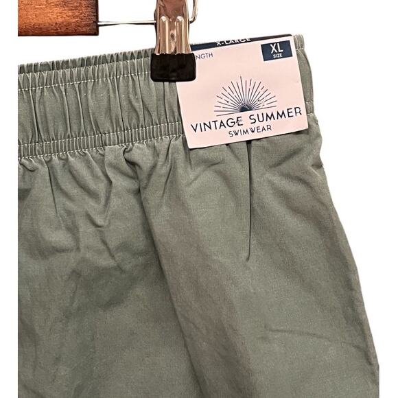 Vintage Summer Men's Swim Shorts Sage Green Size XL - Picture 3 of 8